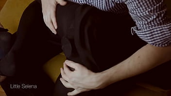 Deep anal fisting in black dress