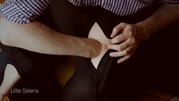 Deep anal fisting in black dress