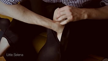 Deep anal fisting in black dress