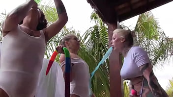 Rainbow puke whore training