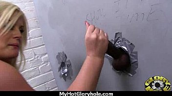 Ebony sloppy gloryhole blowjob 5