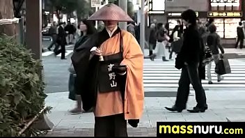 Japanese masseuse gives a full service massage 25