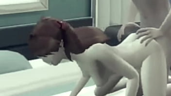 Shinji fucks asuka and cum on her face and tits evangelion hentai