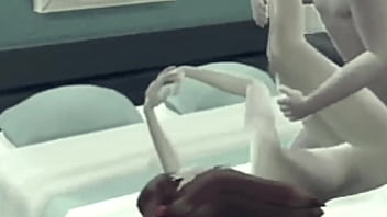 Shinji fucks asuka and cum on her face and tits evangelion hentai