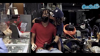 Big booty milf hand jobs pawnshop clerk cum in panties