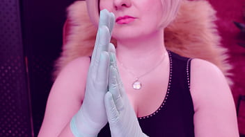 Asmr with nitrile nurse gloves fetish arya grander