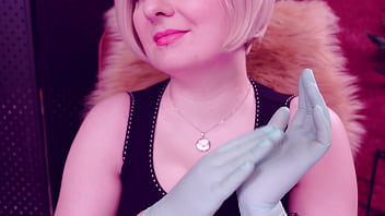 Asmr with nitrile nurse gloves fetish arya grander
