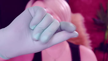 Asmr with nitrile nurse gloves fetish arya grander