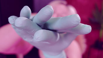 Asmr with nitrile nurse gloves fetish arya grander
