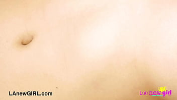 Gorgeous brunette model naked close up