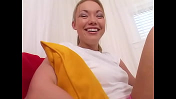 Maya hills 19 yo cute blonde with big dick sucking lips dsls deepthroat face fuck pov blowjob and cum facial
