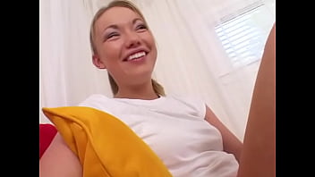 Maya hills 19 yo cute blonde with big dick sucking lips dsls deepthroat face fuck pov blowjob and cum facial