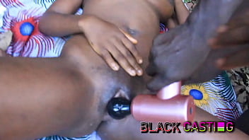 Starting and steaming ebony teen pussy to orgasm with my fuck machine 019