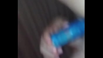 Toy and cock all in her pussy