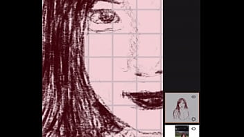 Drawing woman’s beautiful and exuberant