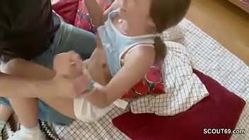 Seduce skinny step sister to fuck her tight pussy