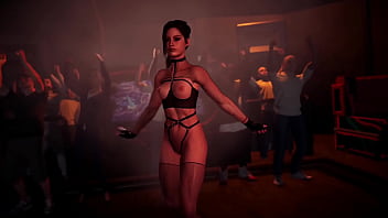 Alluring slut Сlaire redfield shamelessly shakes her ass in front of crowd