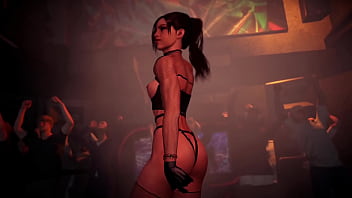 Alluring slut Сlaire redfield shamelessly shakes her ass in front of crowd
