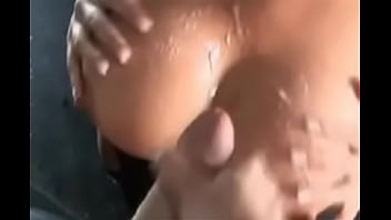 Two cumshots on ree petra 039 s huge tits