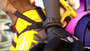 Overwatch tracer widowmaker x mercy co op facesitting