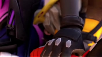 Overwatch tracer widowmaker x mercy co op facesitting