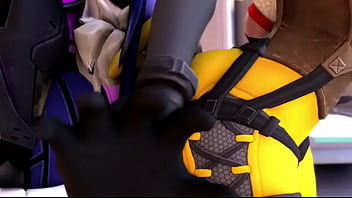 Overwatch tracer widowmaker x mercy co op facesitting