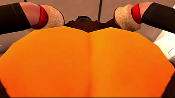 Overwatch tracer widowmaker x mercy co op facesitting