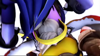 Overwatch tracer widowmaker x mercy co op facesitting