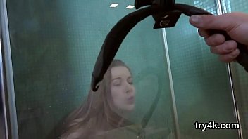 Cuddly chick gives blowjob in pov and gets juicy pussy shagged