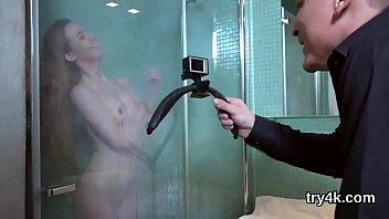 Cuddly chick gives blowjob in pov and gets juicy pussy shagged