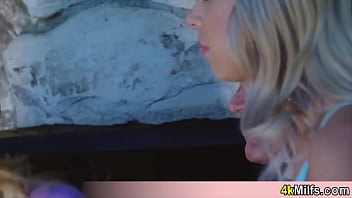 Cute stepdaughters first blowjob lesson