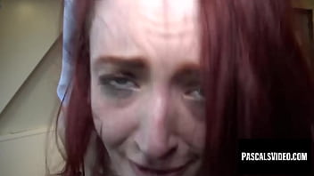 Redhead andi dye stretched with big cock for a cumshot