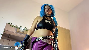 Jinx cosplay fart domination – worship my ass and stinky gas