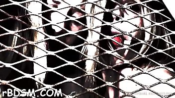 Caged up sweethearts are to pleasured each other