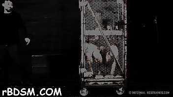 Caged up sweethearts are to pleasured each other