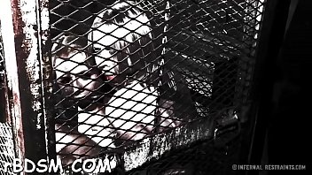Caged up sweethearts are to pleasured each other