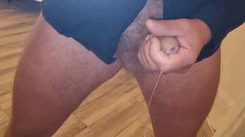 Amazing italian creampie my step brother jerks off and cums with a fantastic big dick