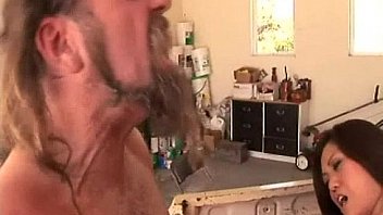 Gorgeous asians sucking a guys cock