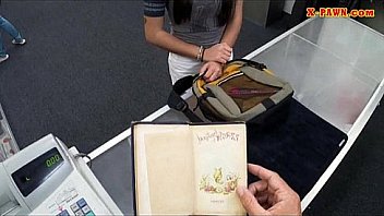 Amateur girl trades her pussy with money to buy new books