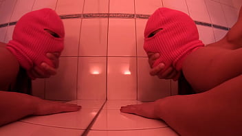 Babe is getting fucked in the bathroom from behind