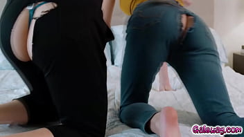 Kenna james and little puck ripping off their pants and have sex