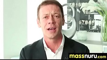 Naughty chick gives an amazing japanese massage 24