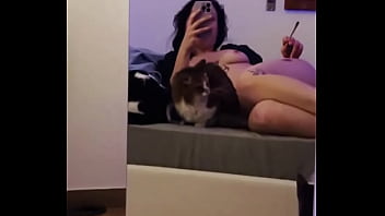 How many pussy can you see in the video