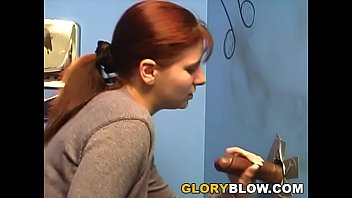 Redhead dominica suck huge black dick gloryhole