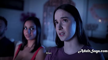 The nice guy's step father fucks every girl in his group while he loses his virginity The nice guy's step father fucks every girl in his group while he loses his virginity