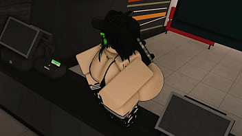 Mcdonald's worker moving her ass for costumer