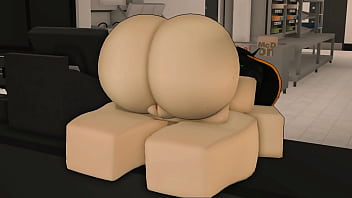 Mcdonald's worker moving her ass for costumer