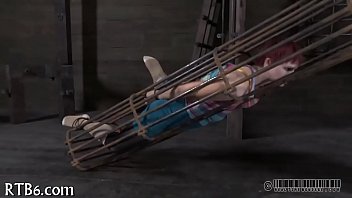 Intensive caning for worthless playgirl