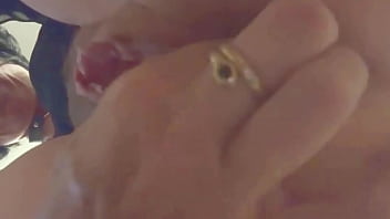 Trying out my new double dildo sextoy