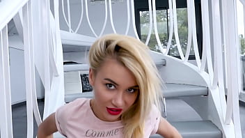 Katrin huge cock pov all the way down deepthroat facefuck and cum swallow